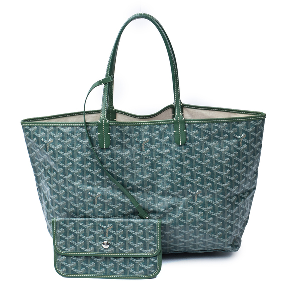 Goyard Bags Goyard Saint Louis Pm In Green Goyardine Coated Canvas